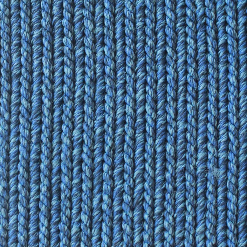 Cadrys Terrace Soumak Weave Indigo Blue, Dusk Blue, & Moonlight Blue